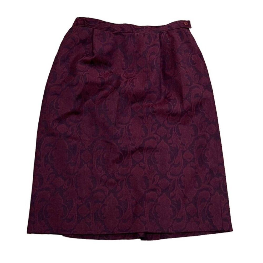 Pendleton Wool Pencil Skirt Women’s Size 16 Paisley Pink Purple Lined